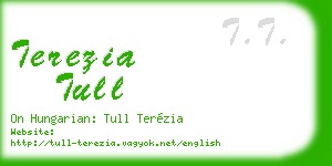 terezia tull business card